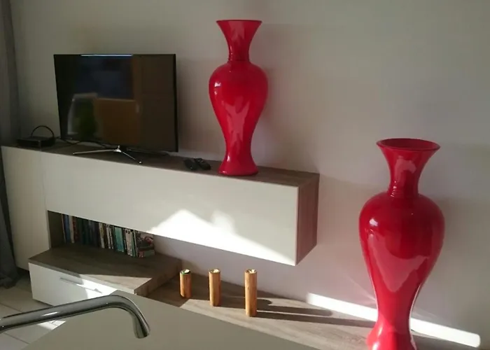 Vaso Rojo Vista Mar Daire Costa Adeje